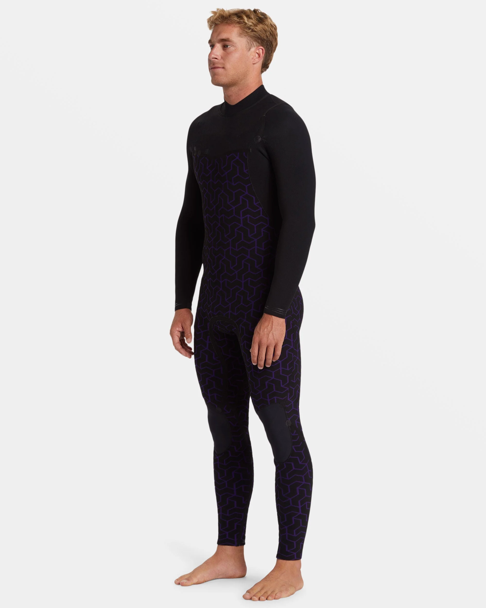 3/2mm Furnace Natural Upcycler GBS Chest Zip Wetsuit - Black - Image 5