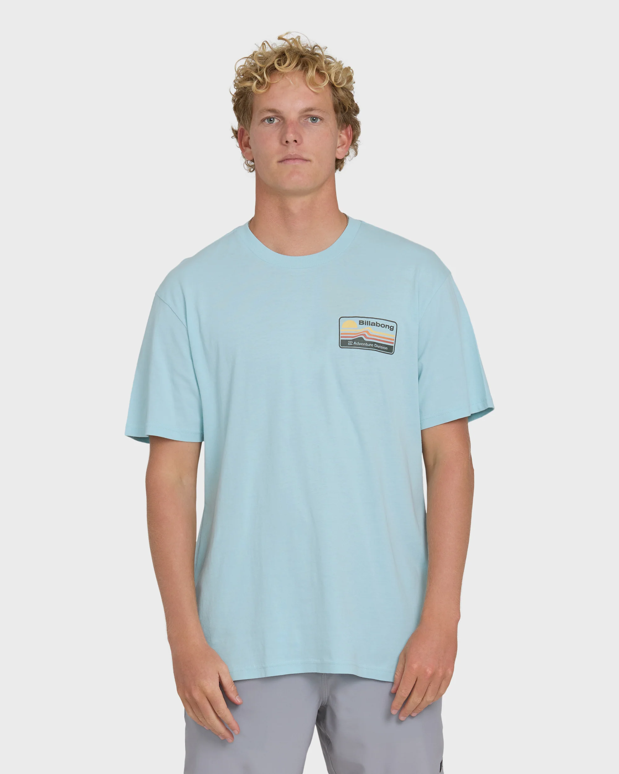 A/Div Range Premium Short Sleeve Knit T-Shirt - Winter Sky