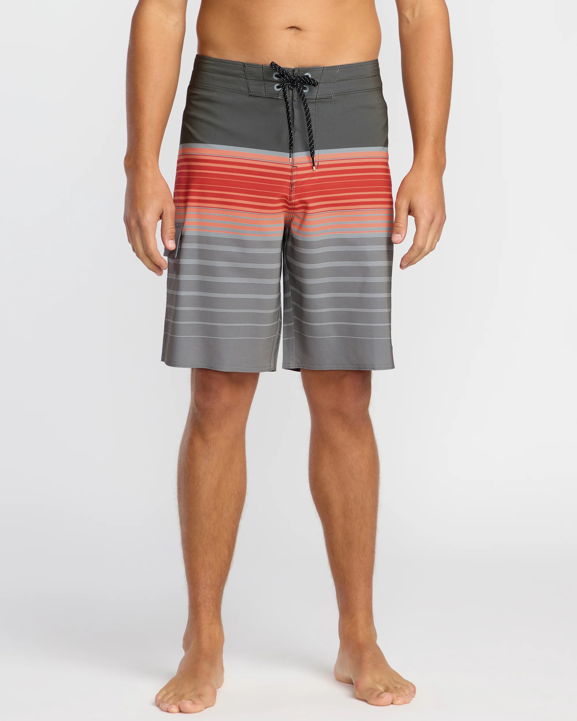 All Day Stripe Pro Performance 20" Boardshorts - Sunset