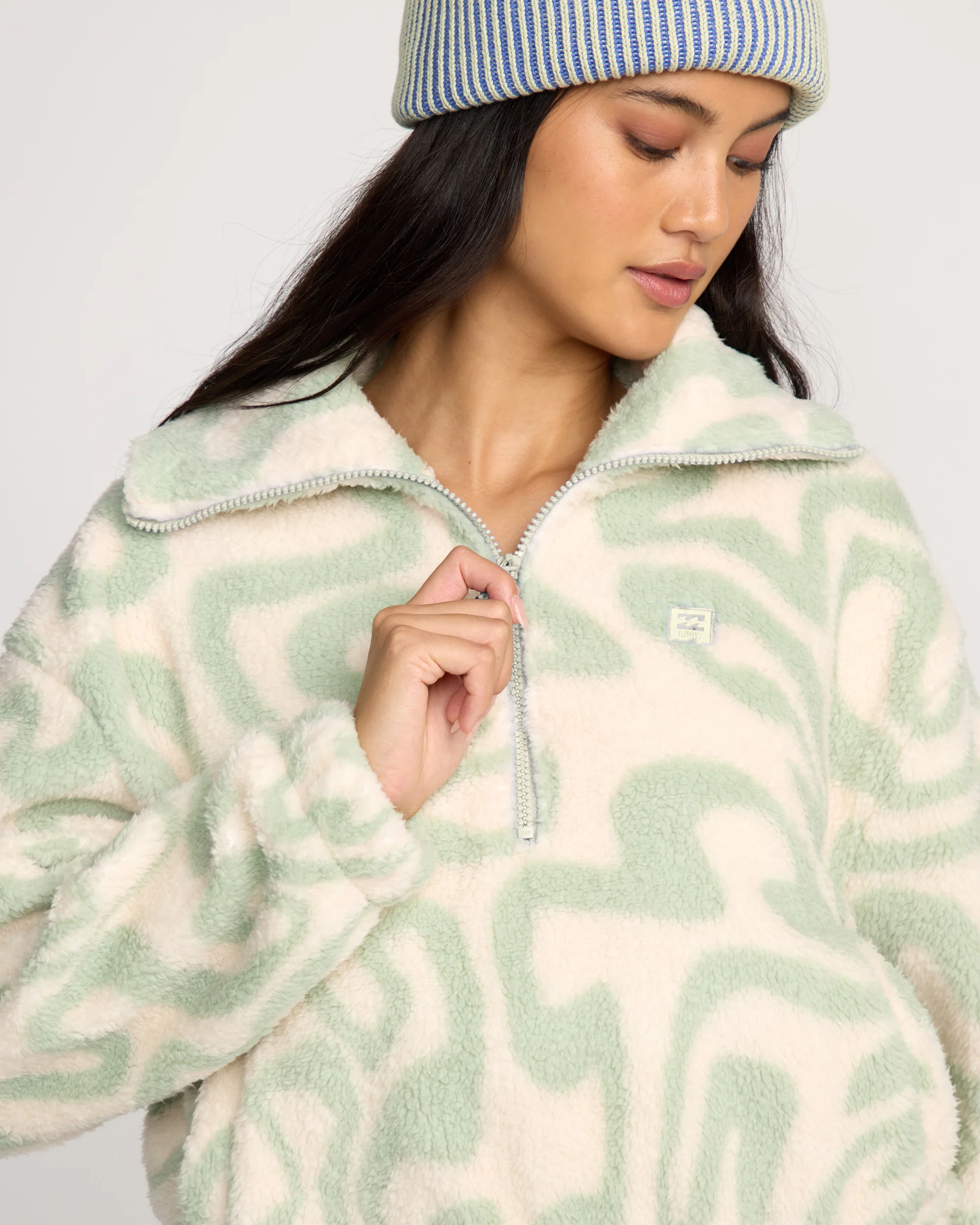 Womens Barra Half Zip Hoodie - Image 2