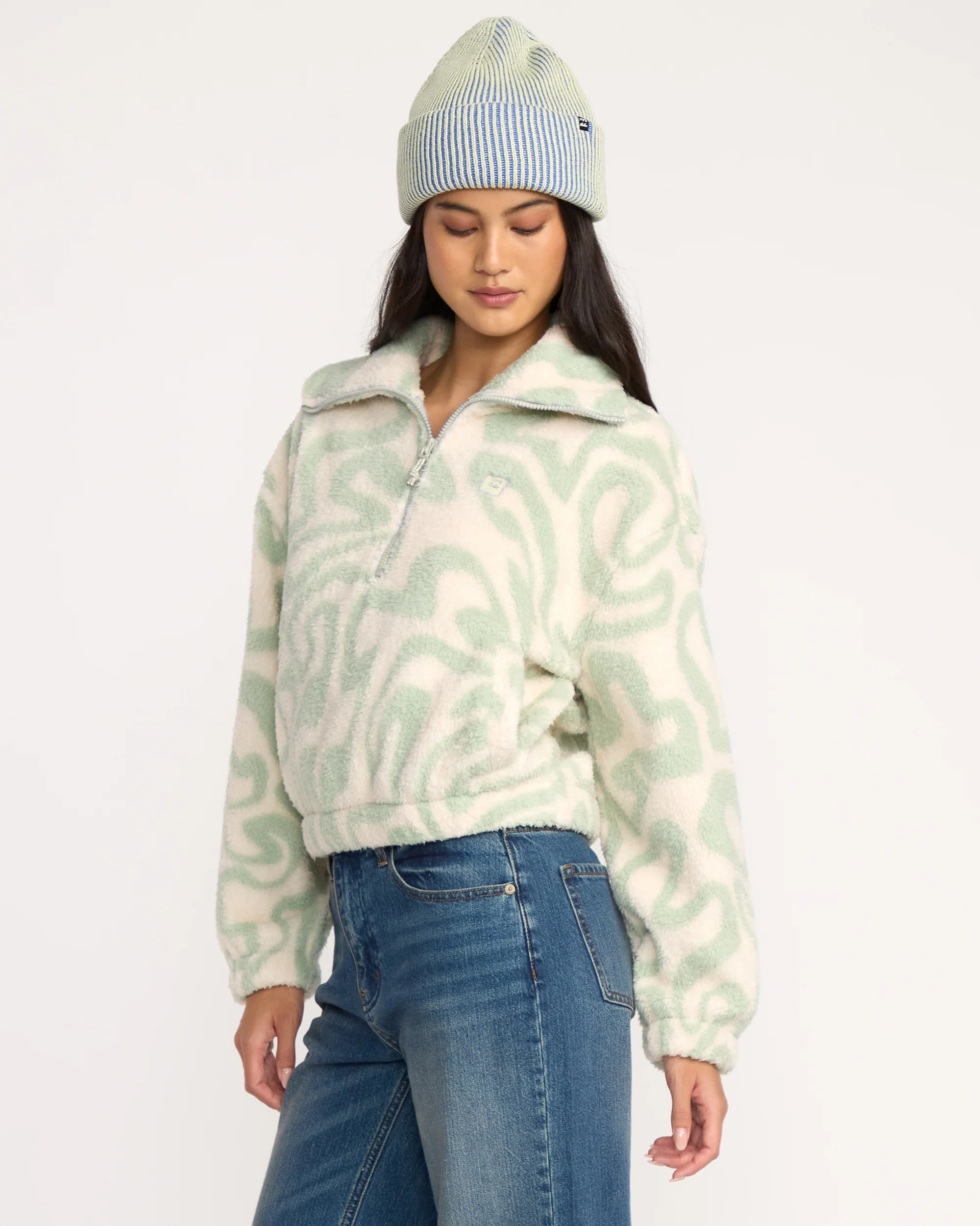 Womens Barra Half Zip Hoodie - Image 3