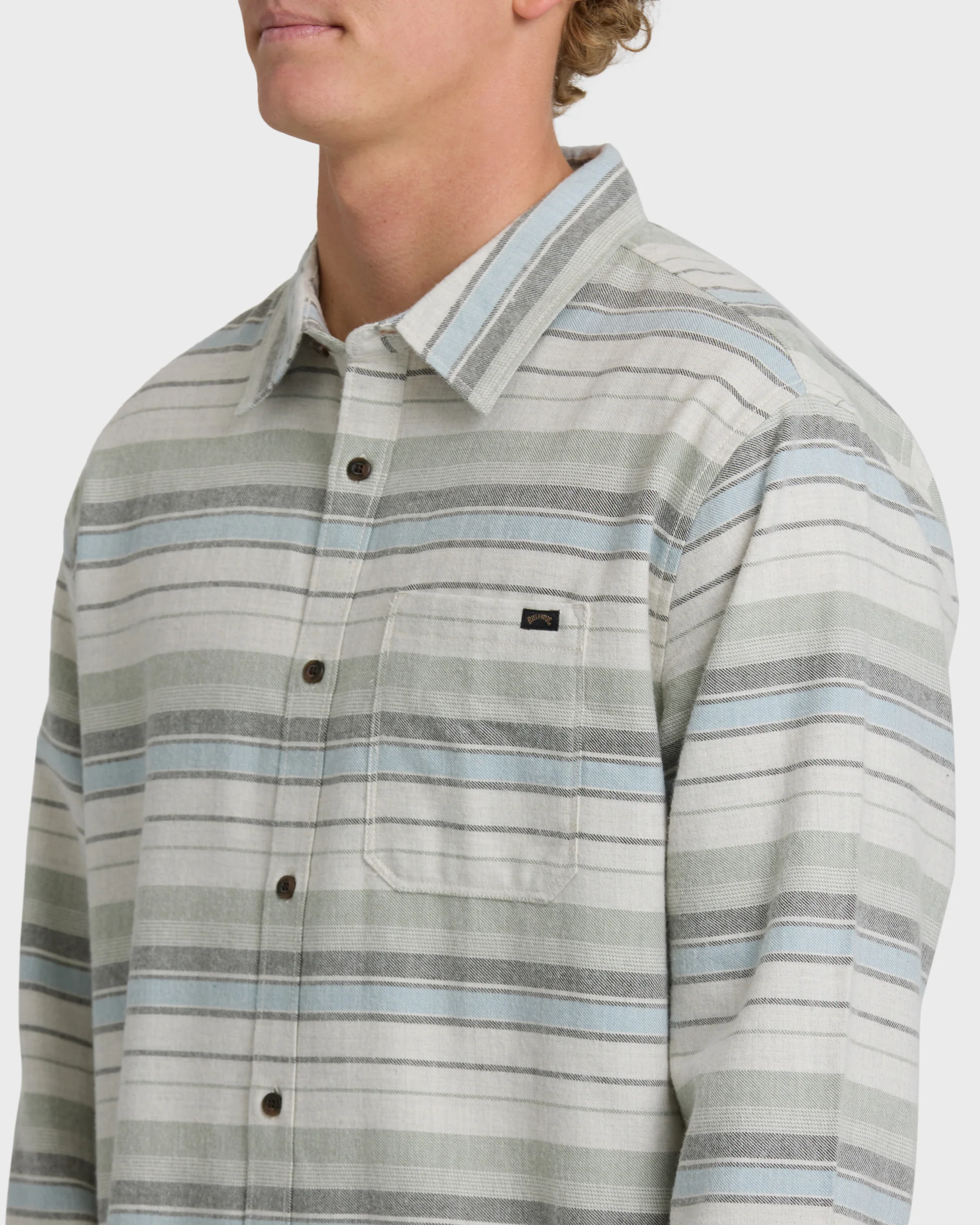 Coastline Long Sleeve Flannel Shirt - Chino - Image 5
