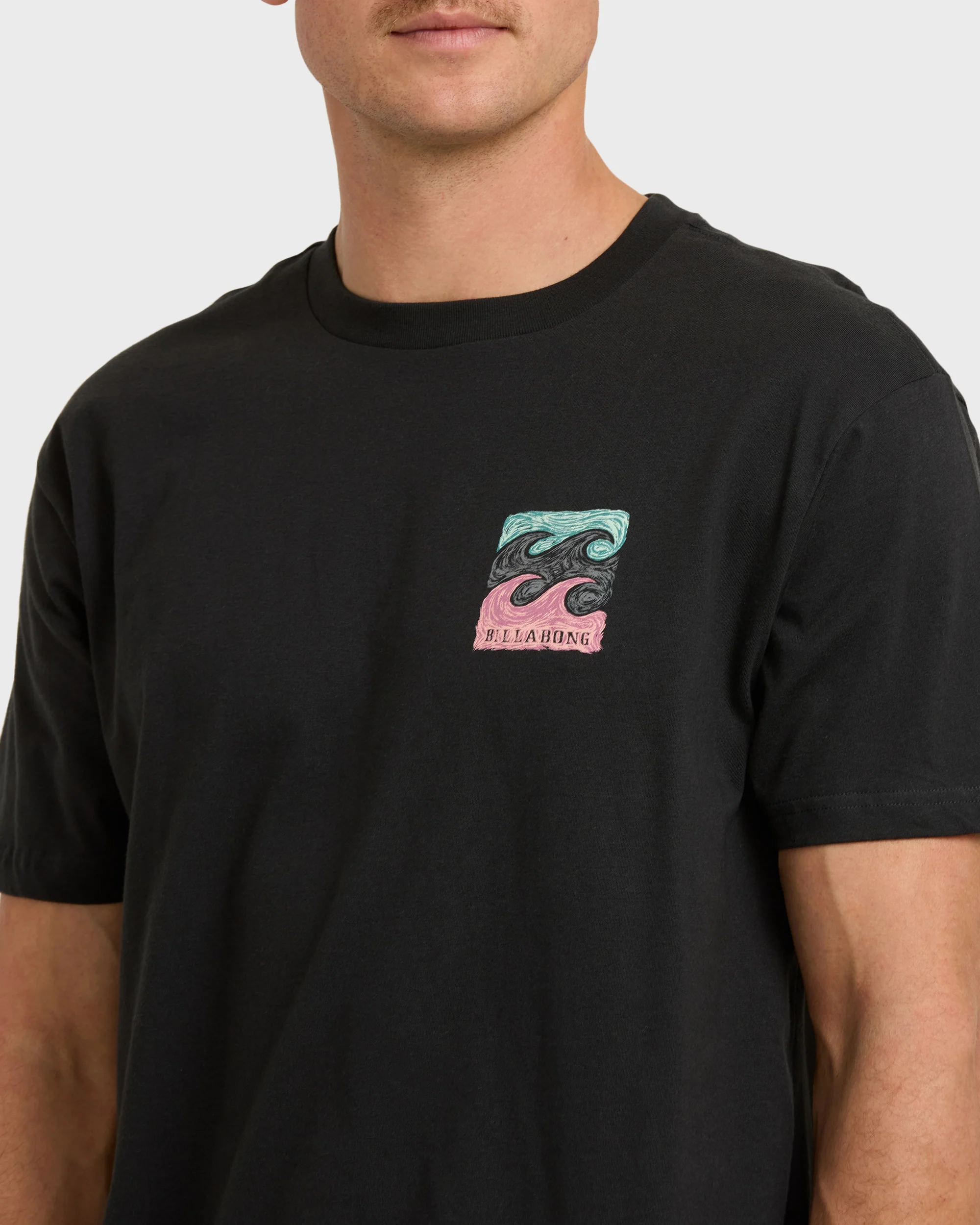 Mens Crayon Wave Premium T-Shirt - Image 5