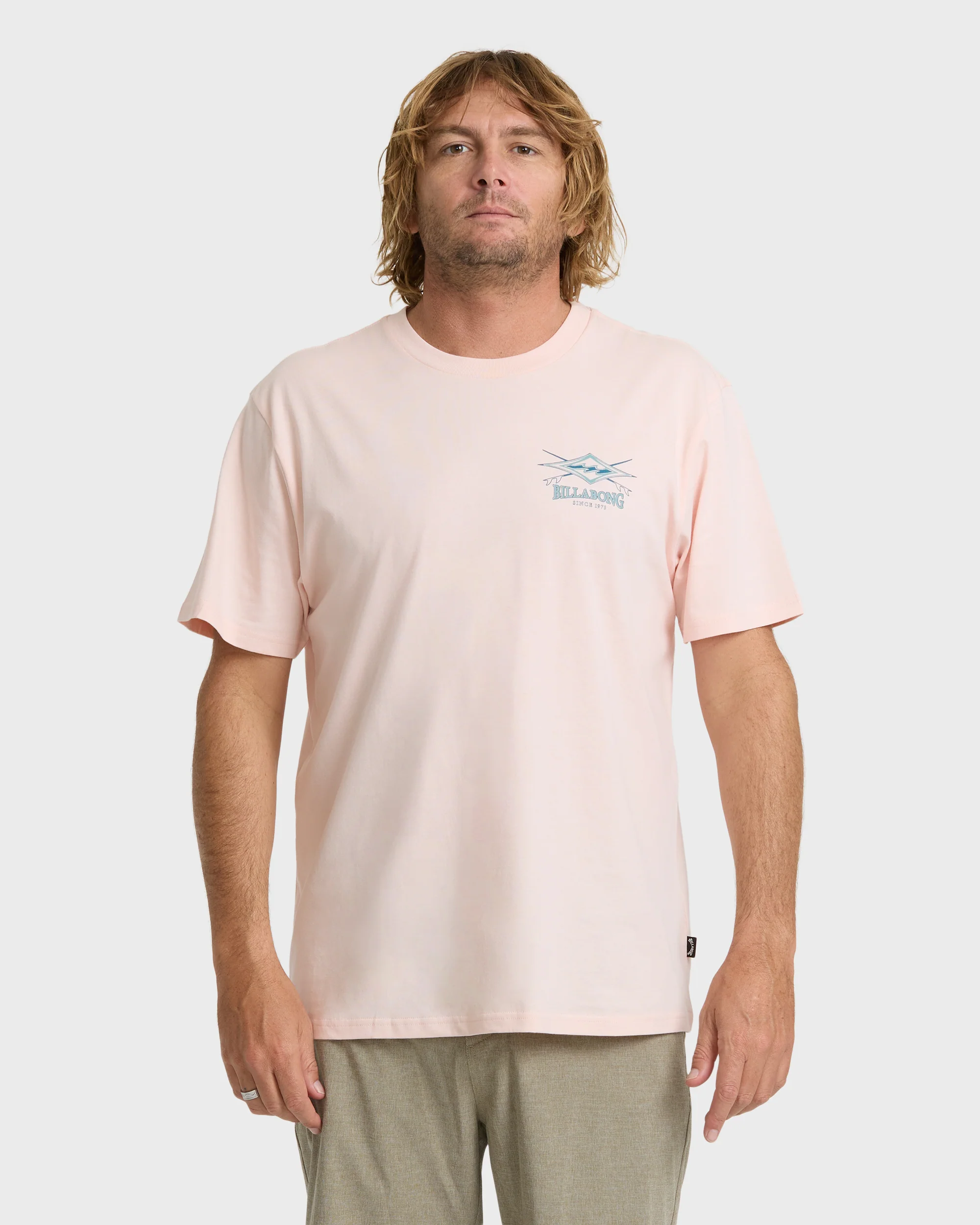 Crossboards Premium Short Sleeve Knit T-Shirt - Light Pink