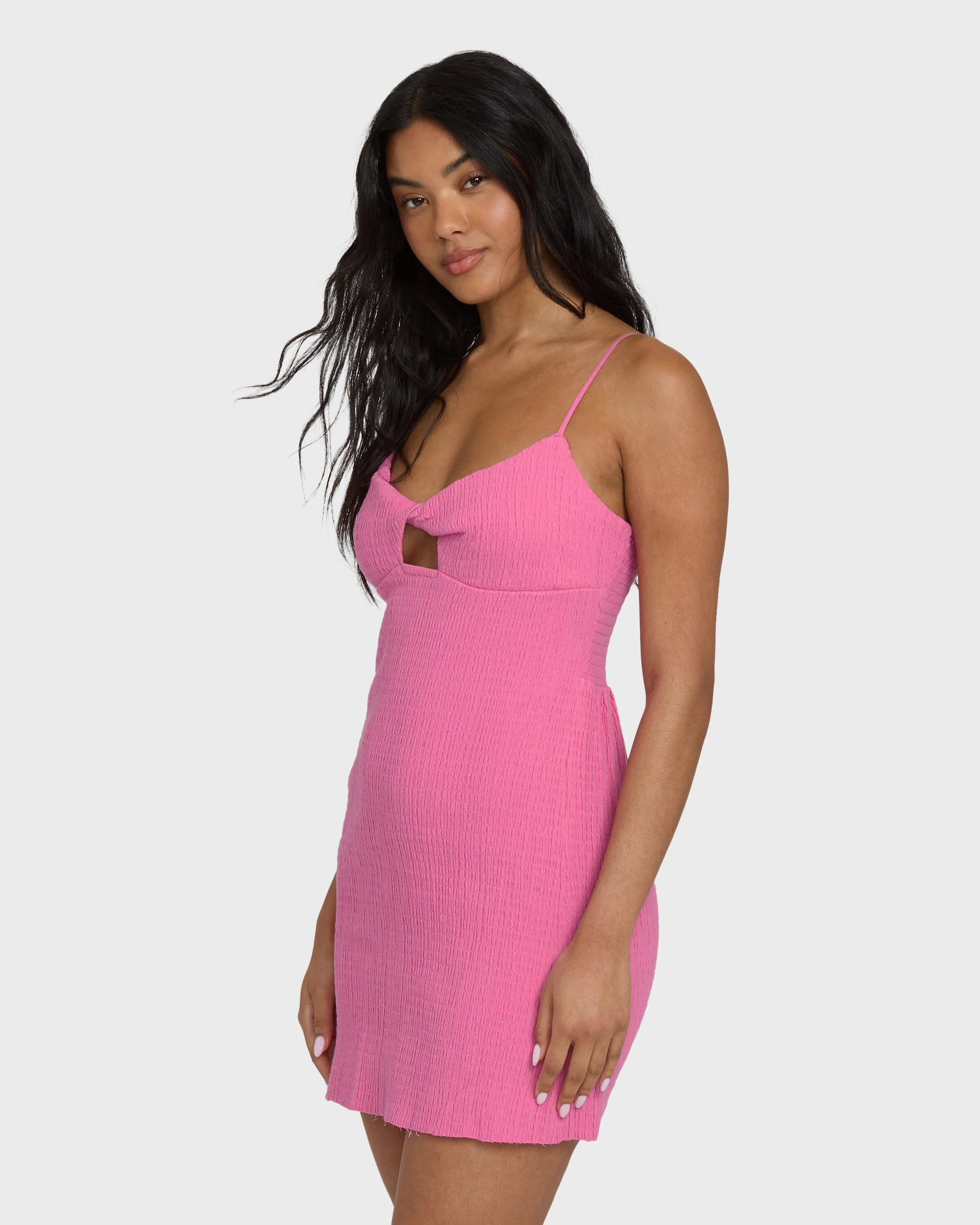 Crystal Clear Mini Dress - Guava - Image 5