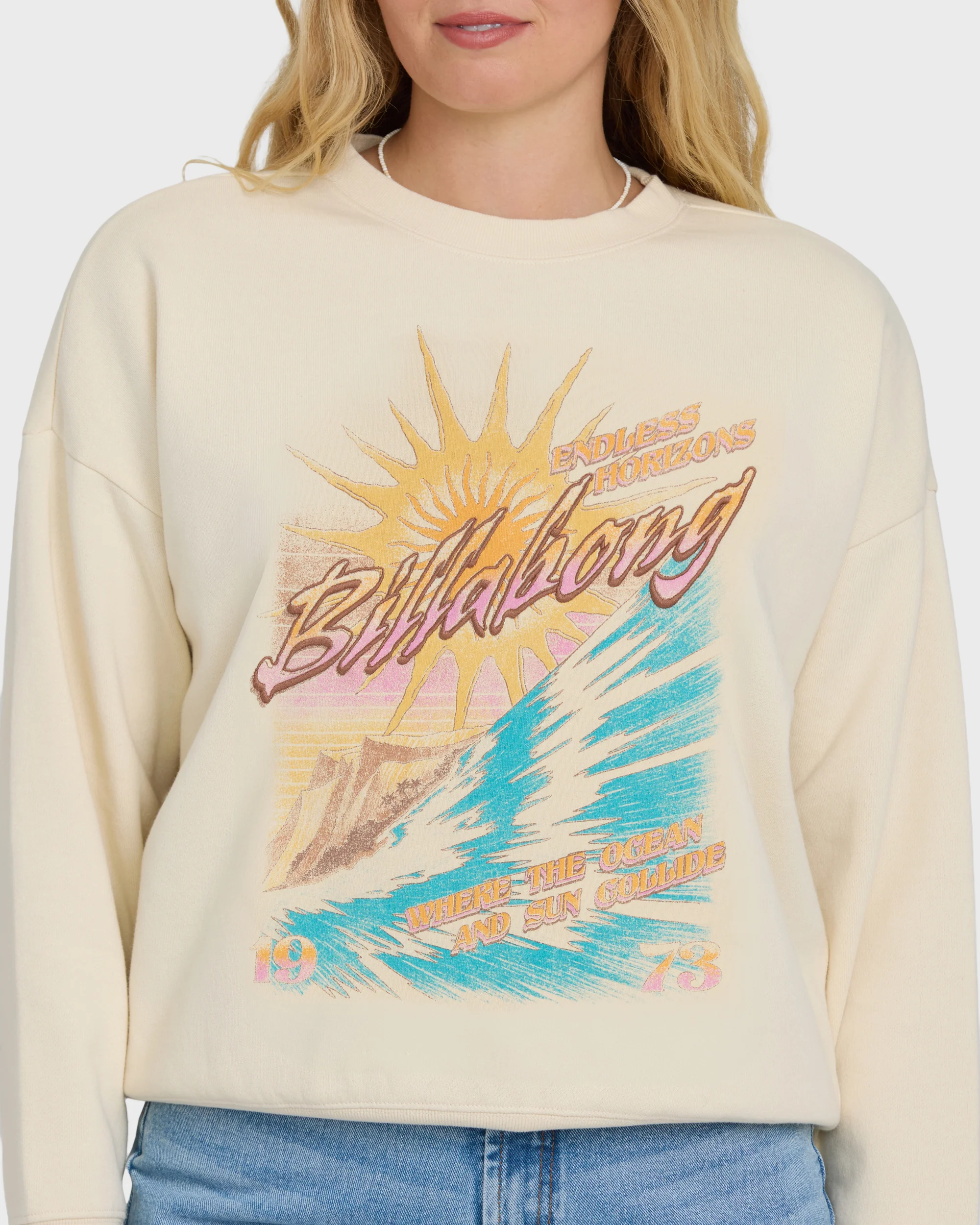 Echo Crewneck Sweatshirt - White Cap - Image 5
