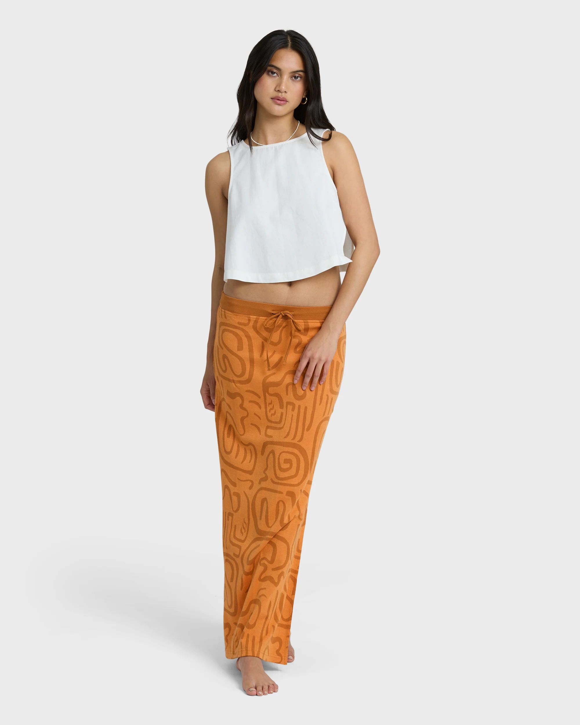 Womens Embers Knit Maxi Skirt - Image 4
