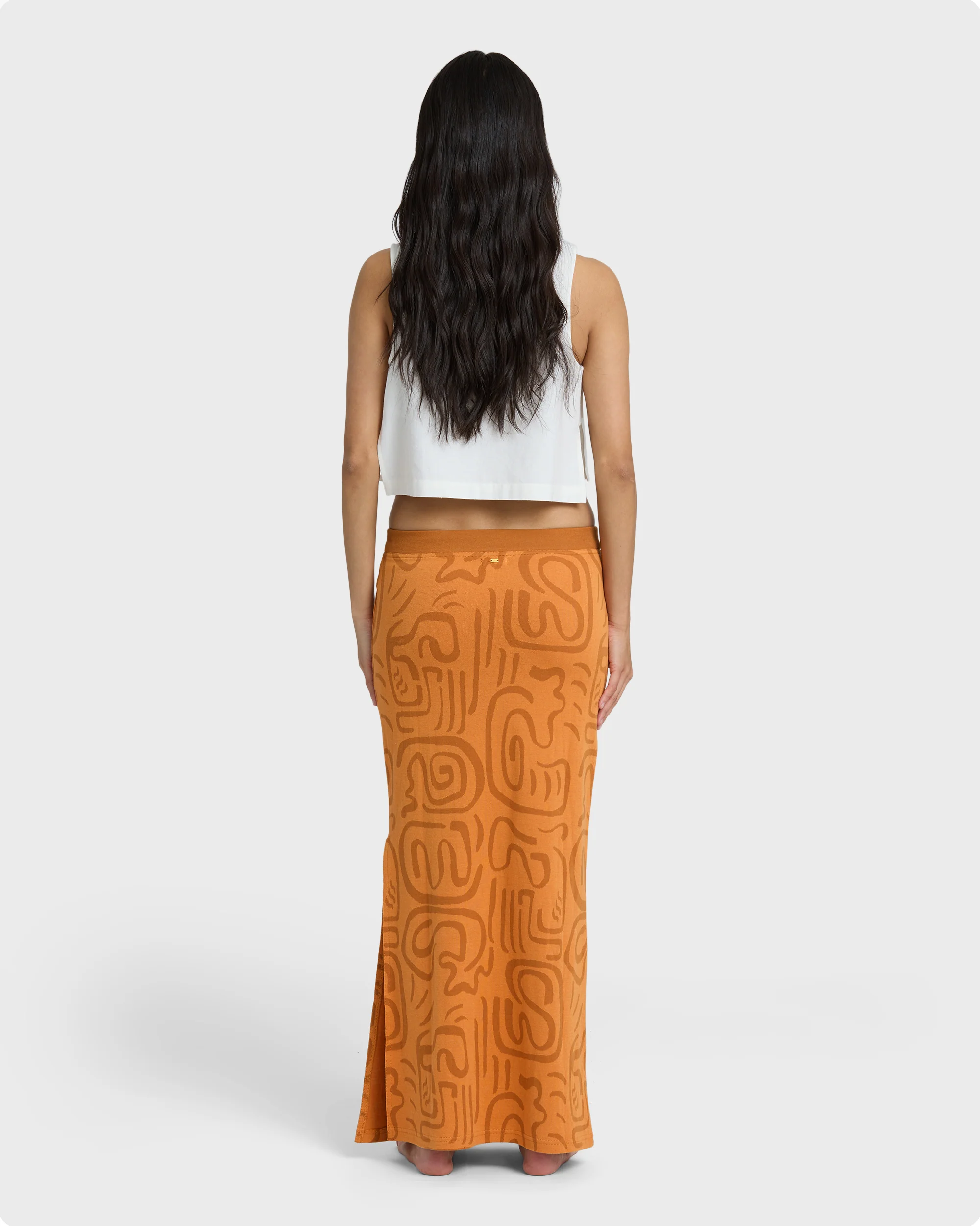 Womens Embers Knit Maxi Skirt - Image 6