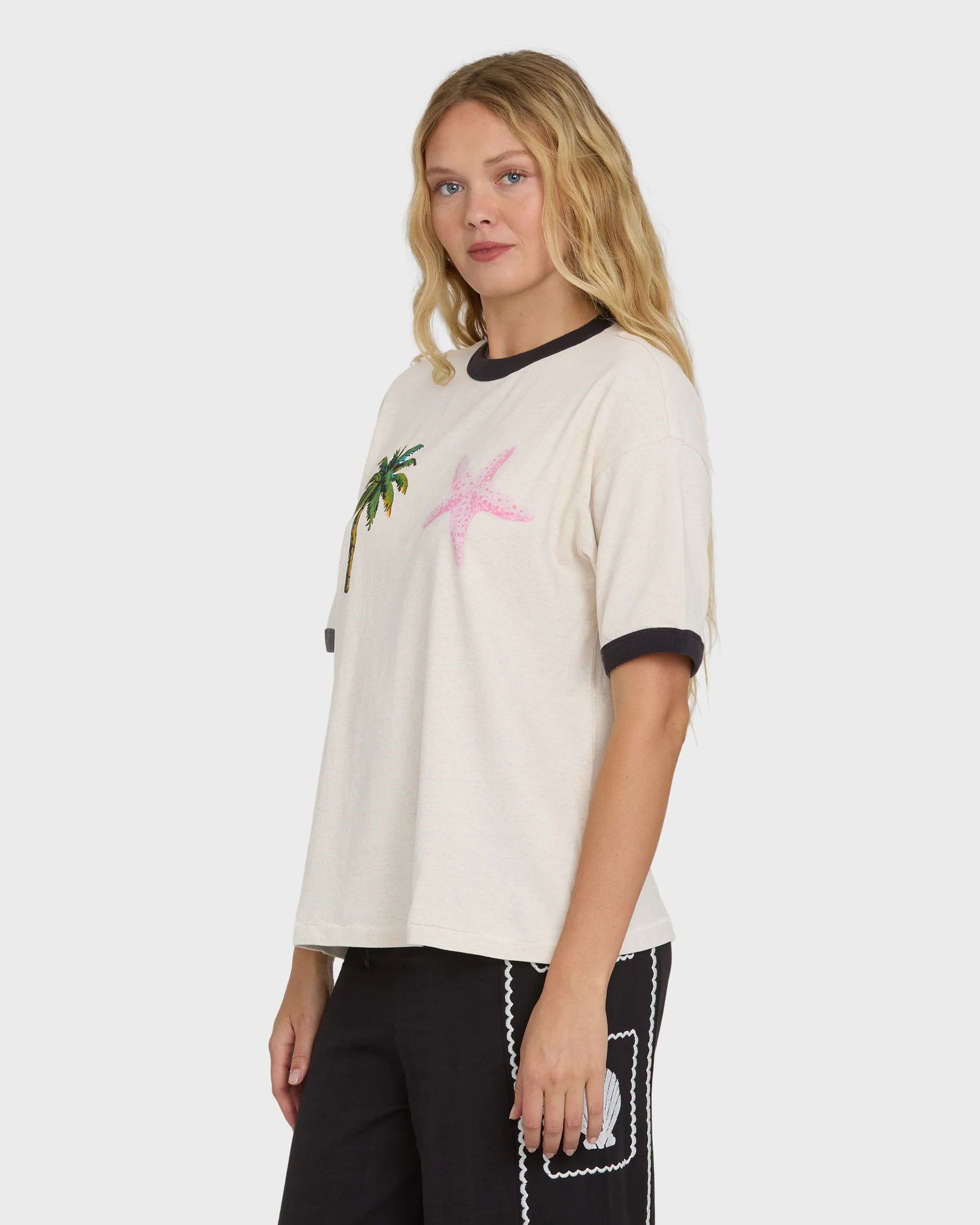 Fun Paradise Short Sleeve Cotton T-Shirt - White Cap - Image 5