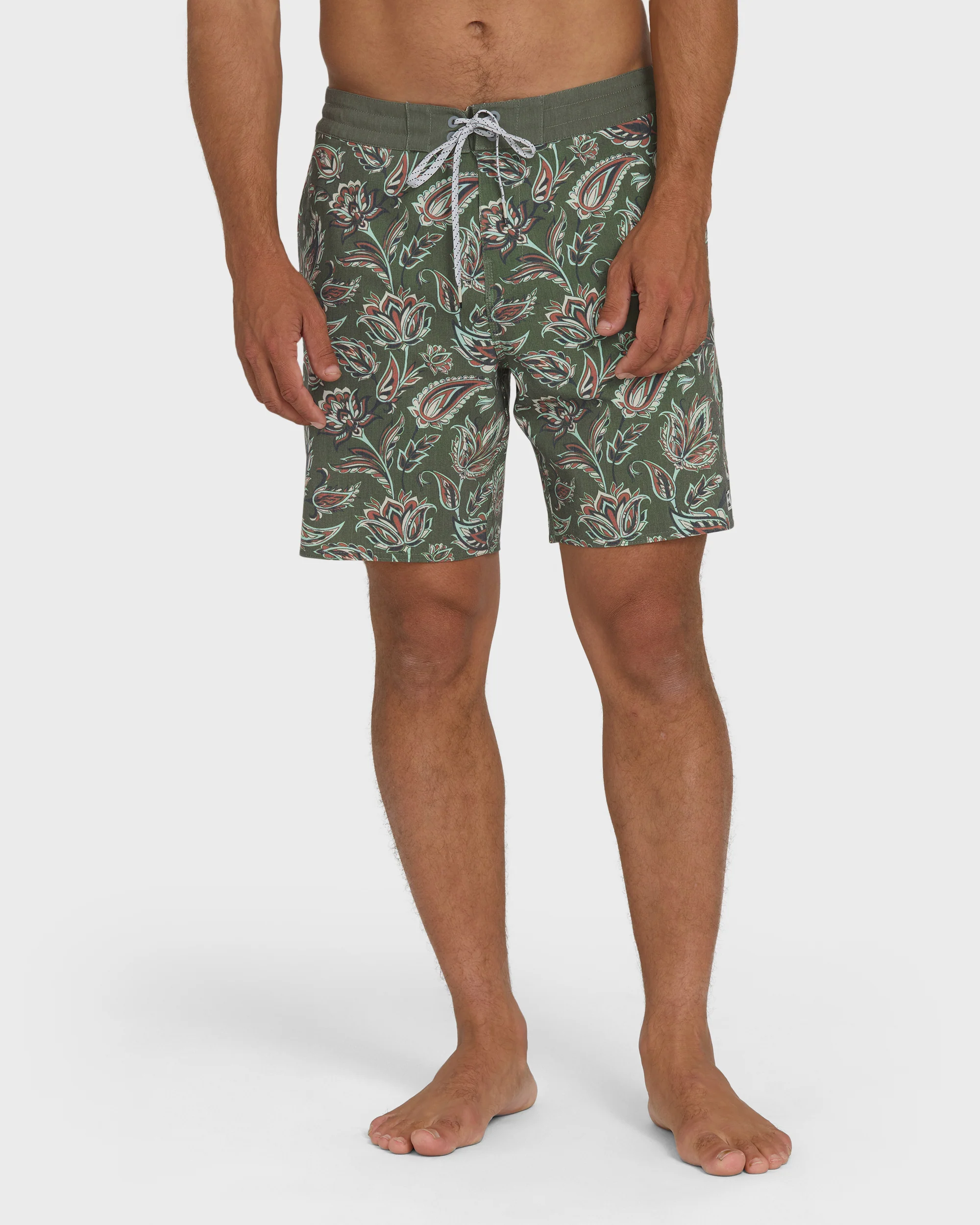 Good Times Lo Tide 18" Boardshorts - Winter Moss