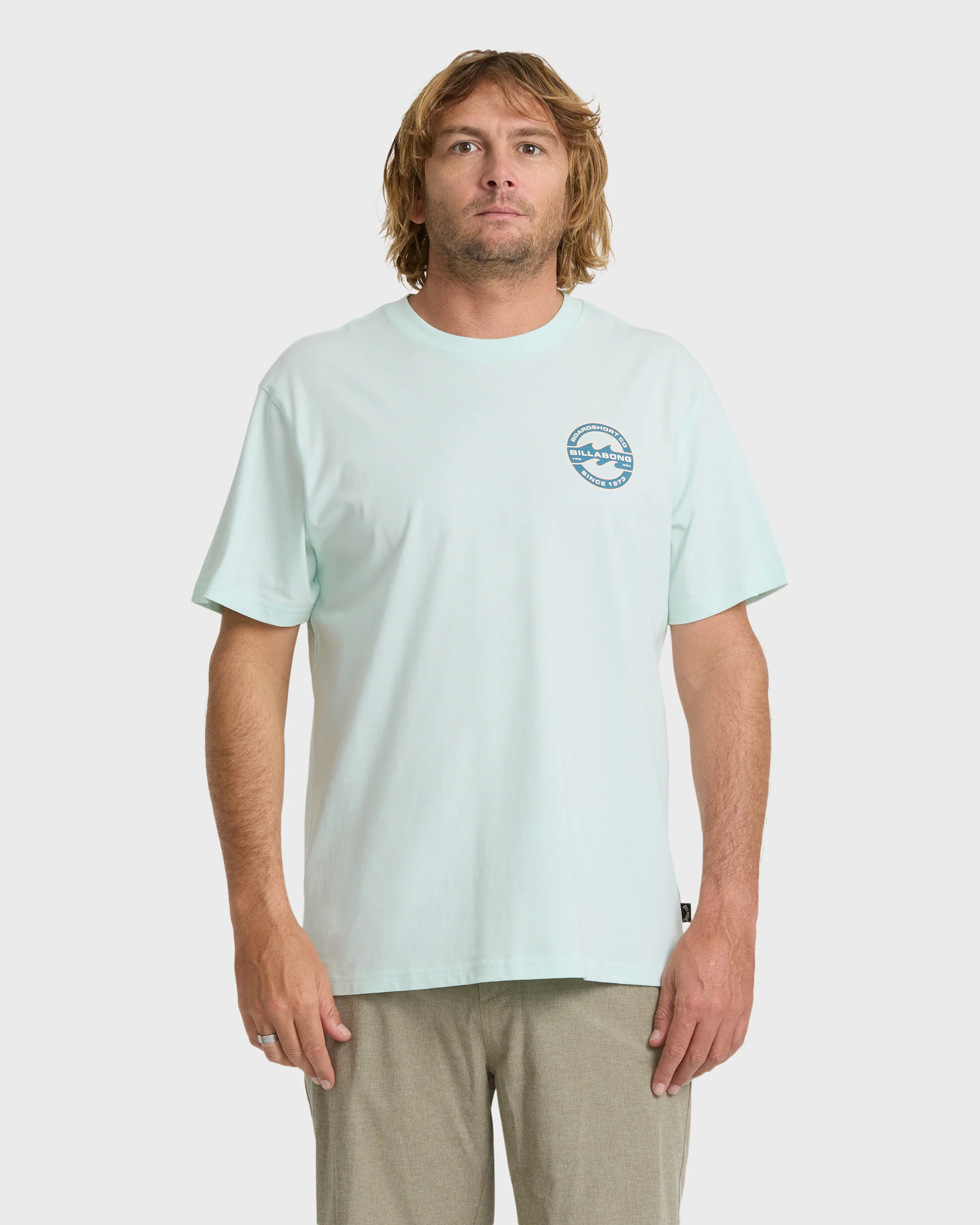Hollow Fill Premium Short Sleeve Knit T-Shirt - Sea Glass