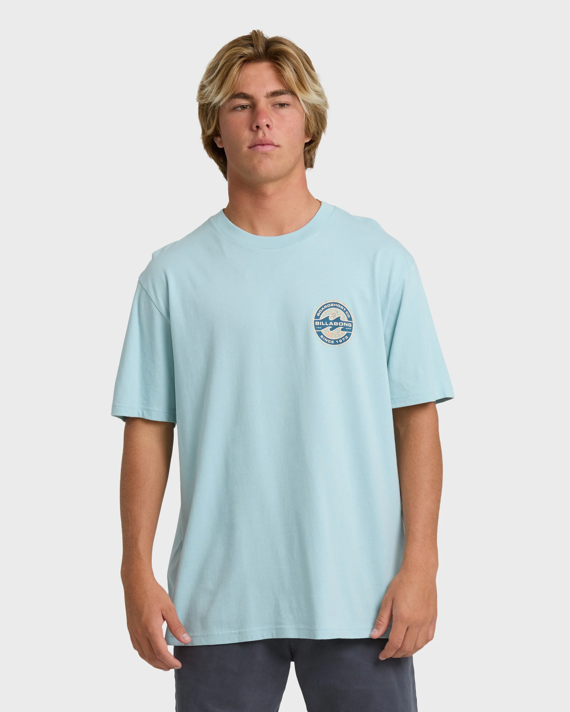 Hollow Premium Short Sleeve T-Shirt - Dusty Blue
