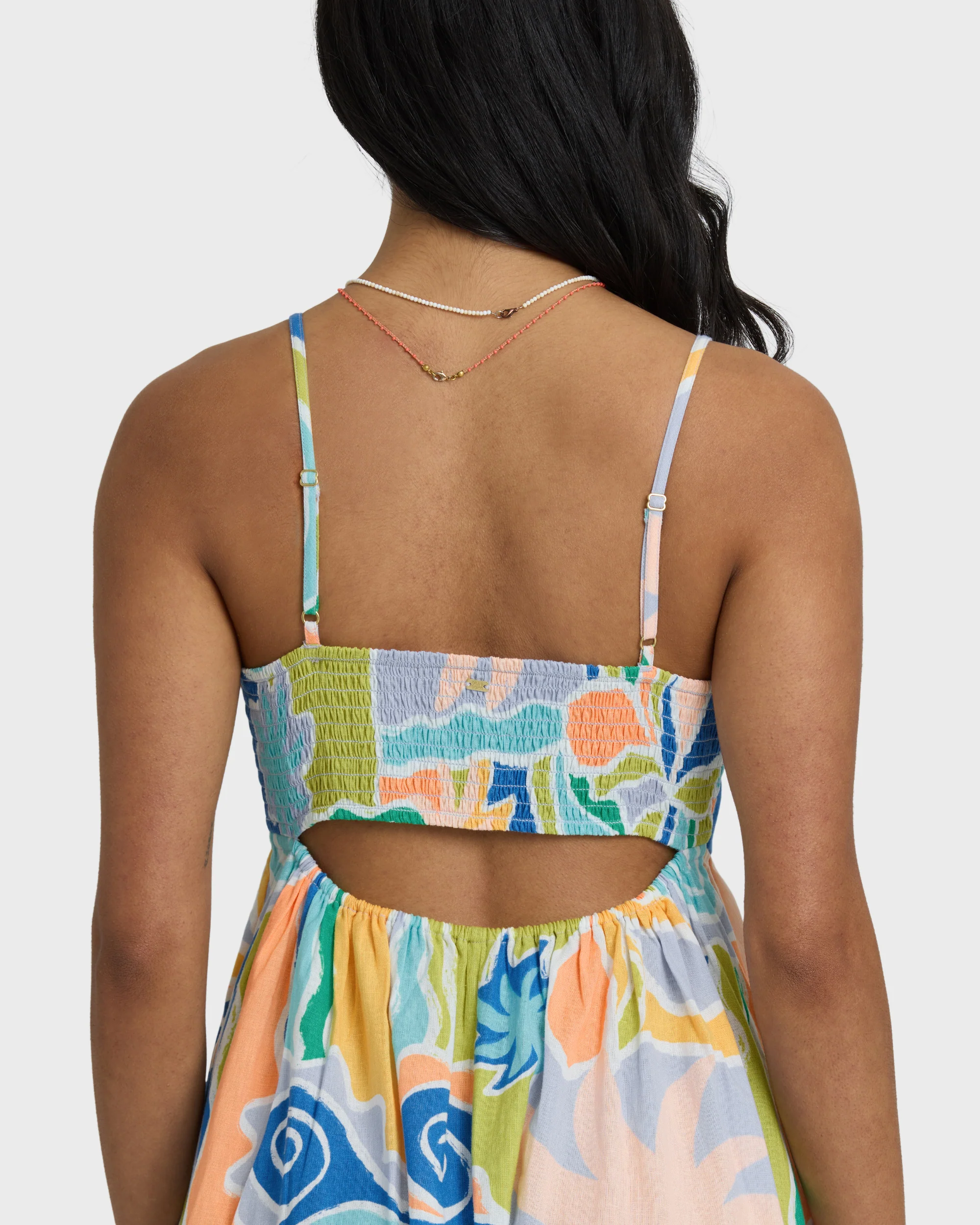 Island Life Midi Dress - Blue Multi - Image 3
