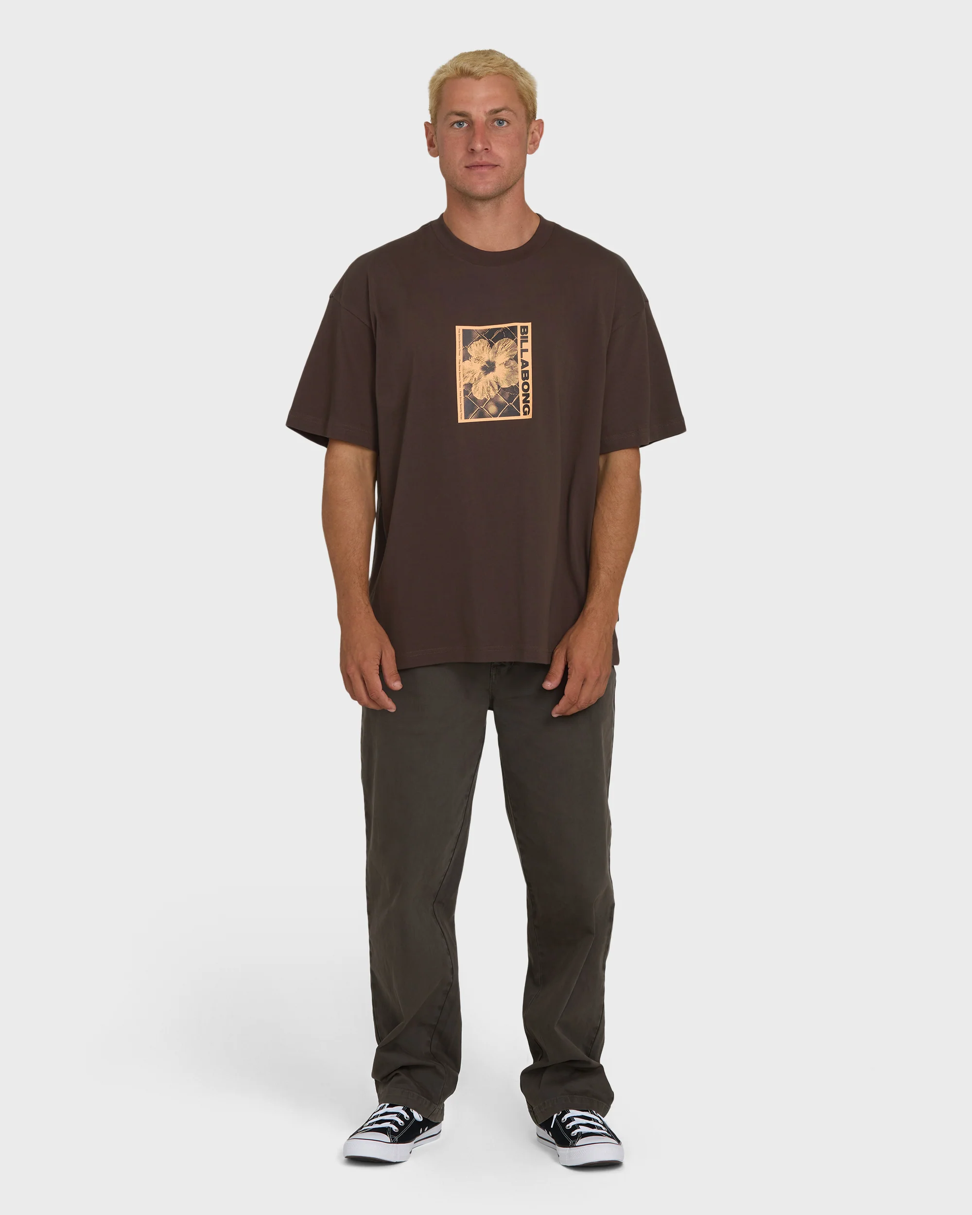 Link OG Short Sleeve Knit T-Shirt - Chocolate Brown - Image 4