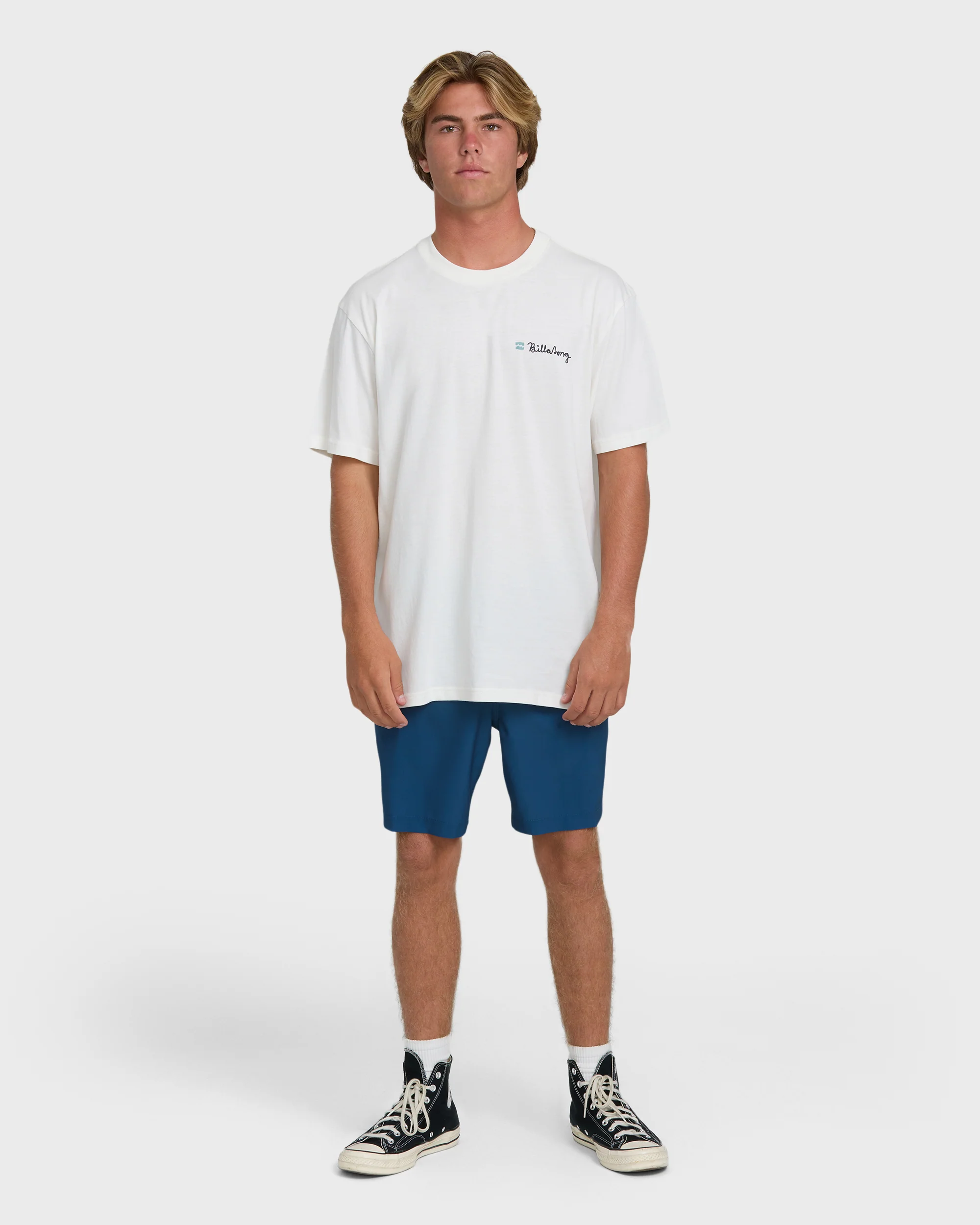 Making Tracks Premium Short Sleeve Knit T-Shirt - Off White - Image 4