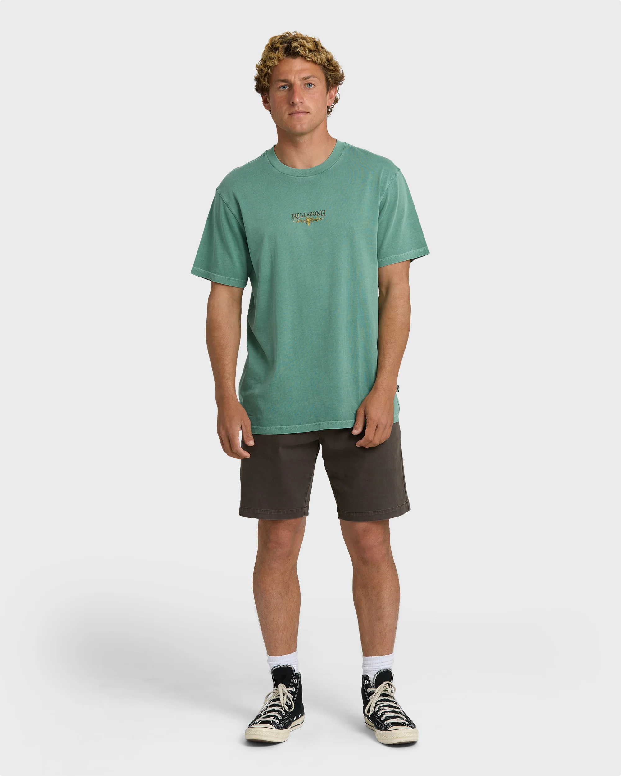 Pure Intentions Wave Washed Premium Short Sleeve T-Shirt - Sea Green - Image 6
