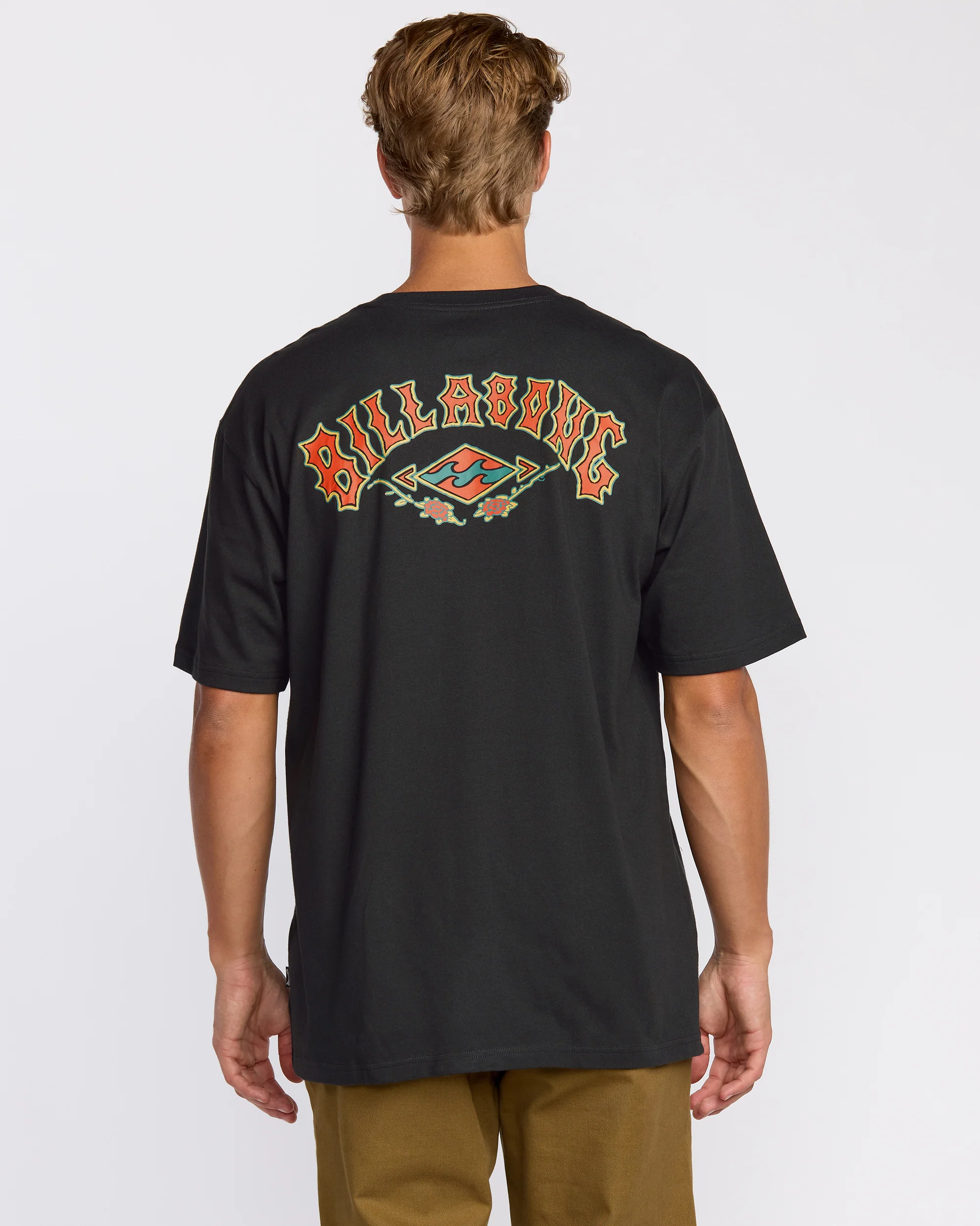 Rose Arch Regular Short Sleeve T-Shirt - Washed Black - Image 3