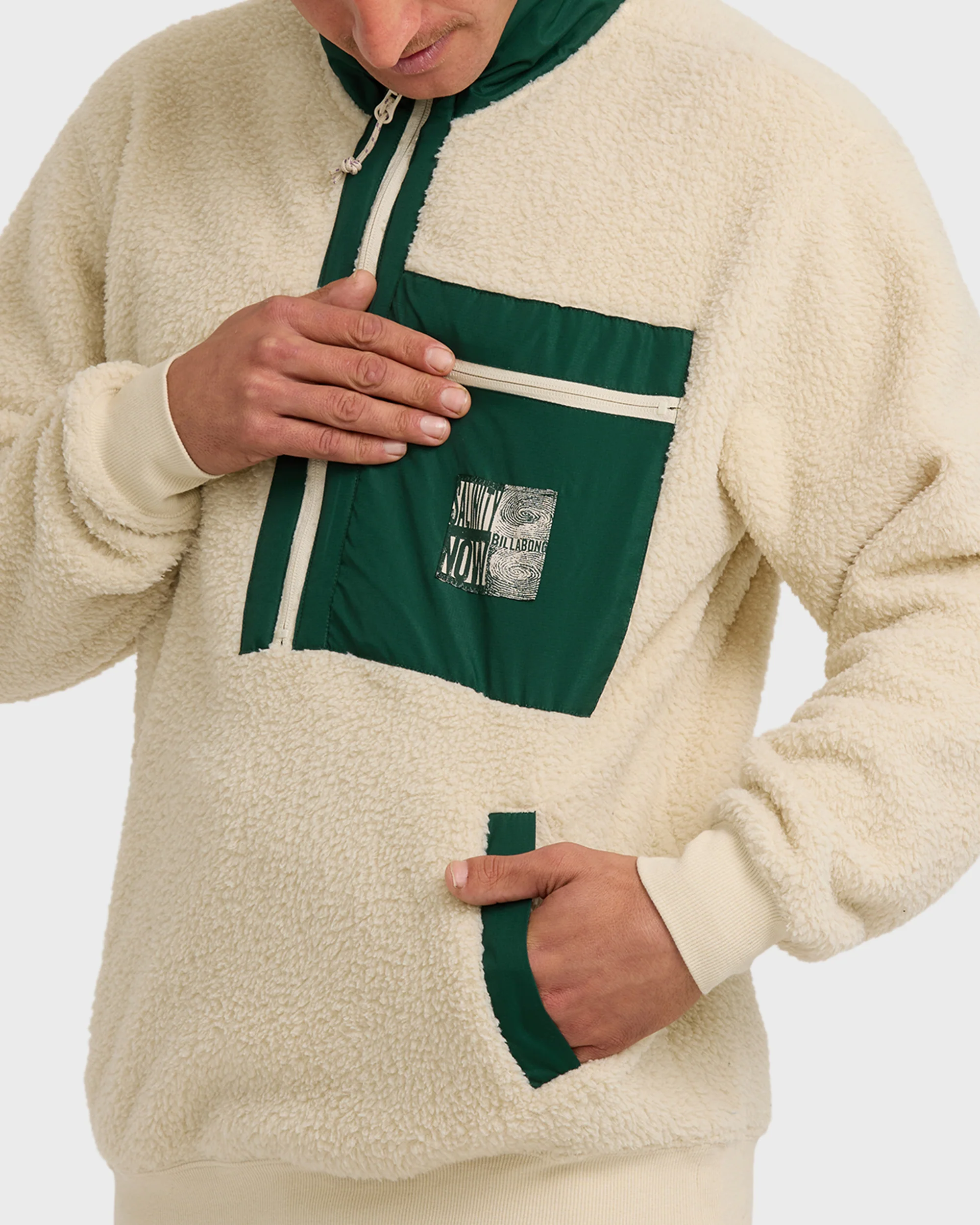 Salinity Now Boundary Mock Neck Sweatshirt - Chino - Image 2