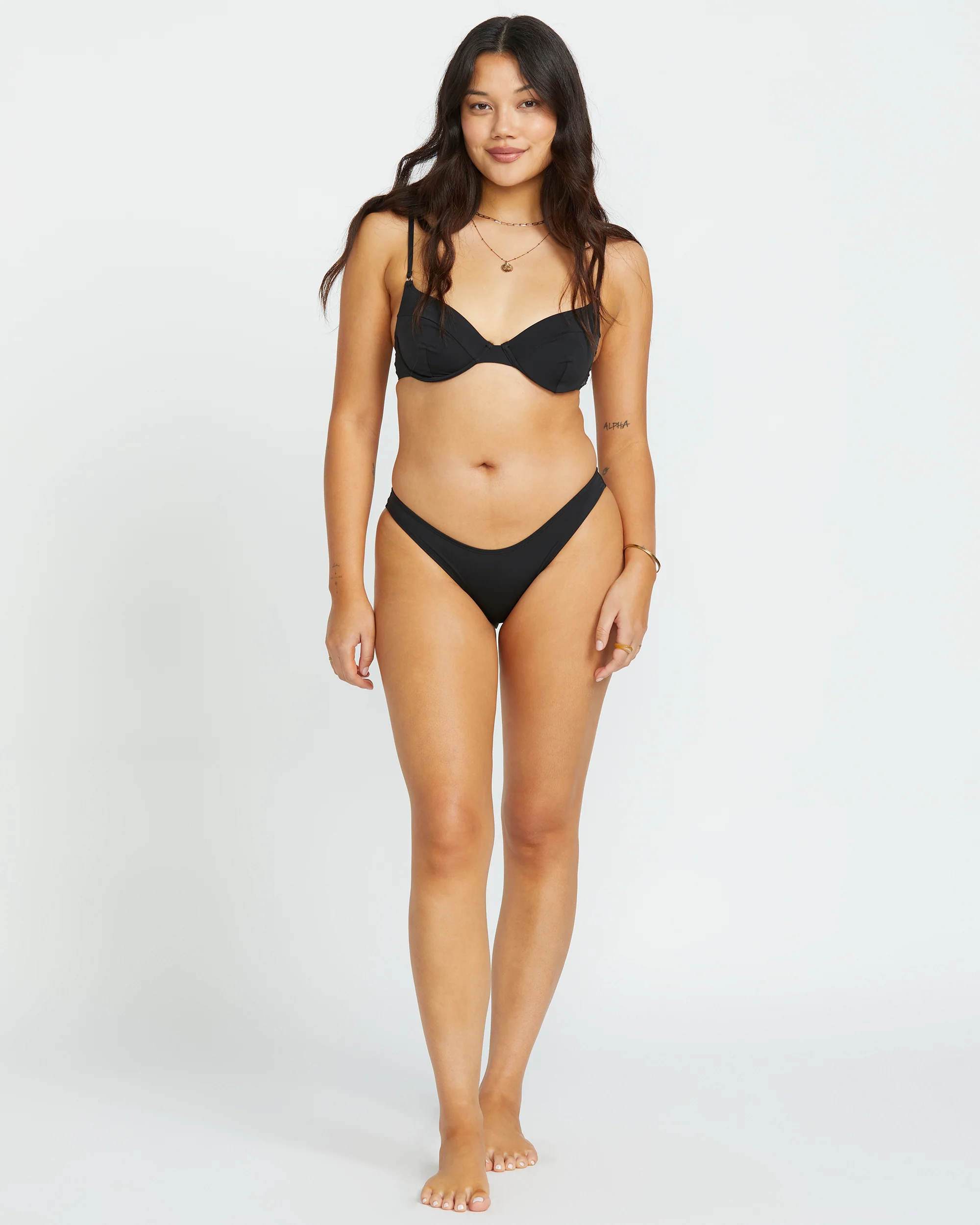 Sol Searcher Morgan Underwire Bikini Top - Black Pebble - Image 5