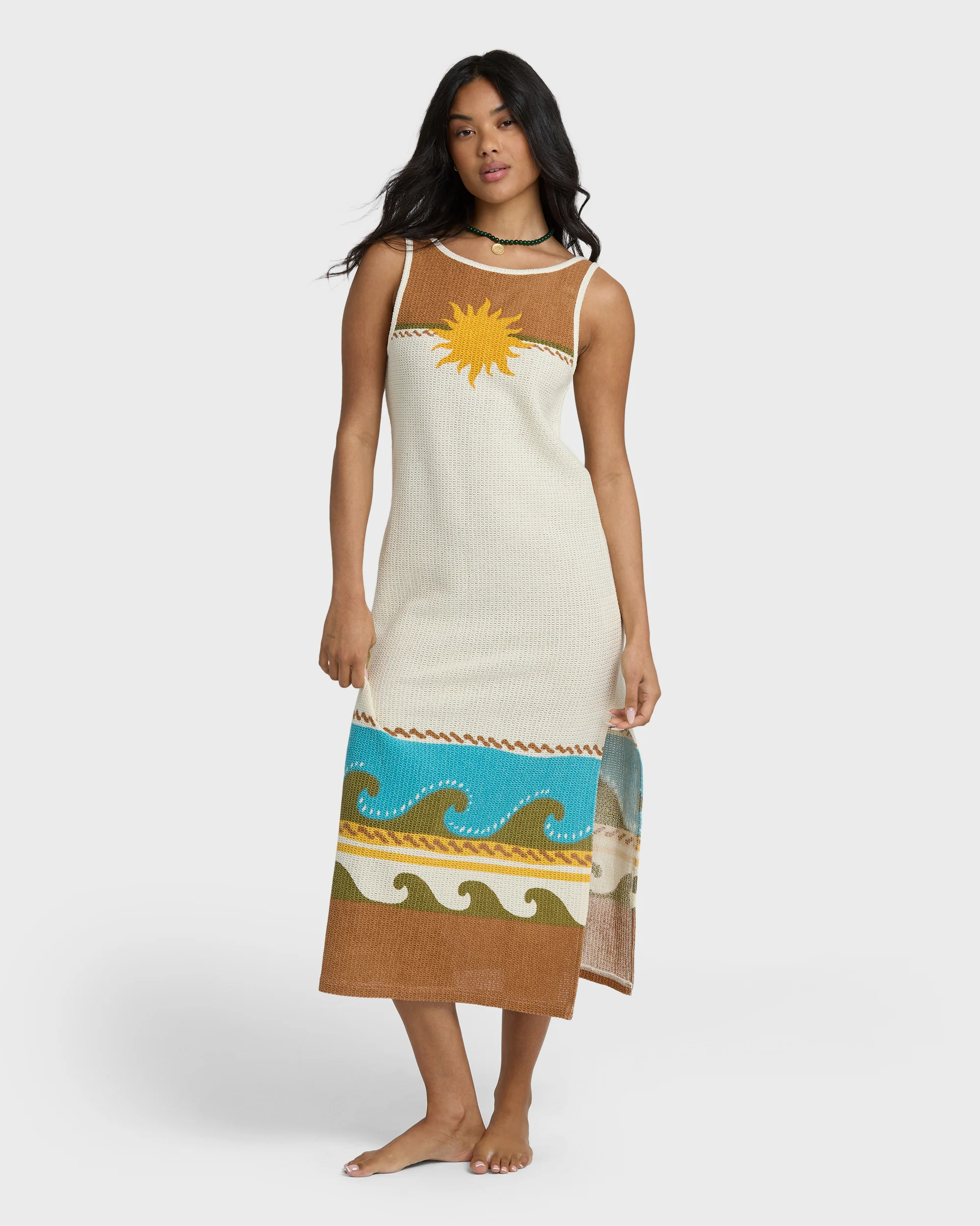 Womens Solar Babe Midi Dress
