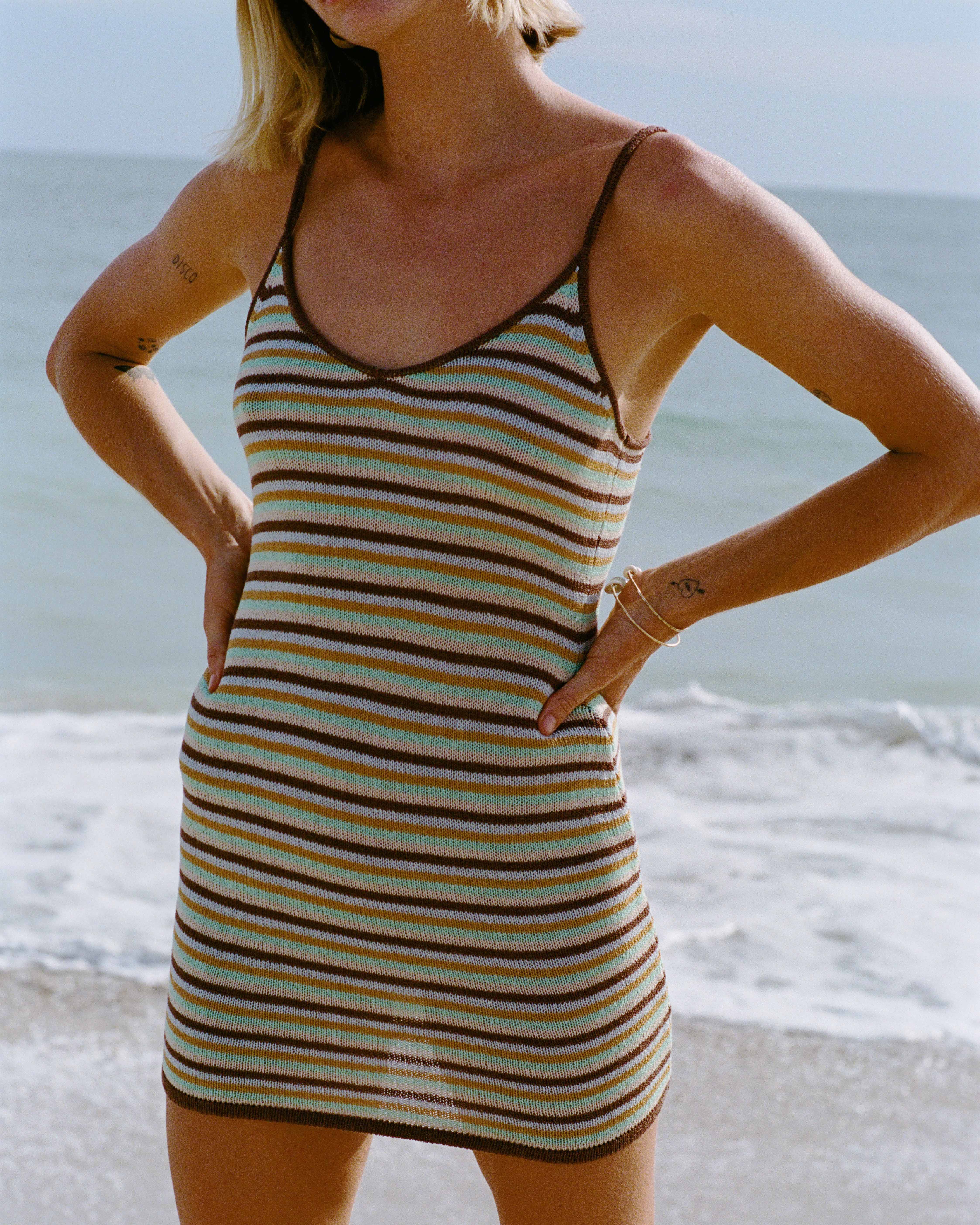 Summer Sun Mini Dress - Brown Stone - Image 2