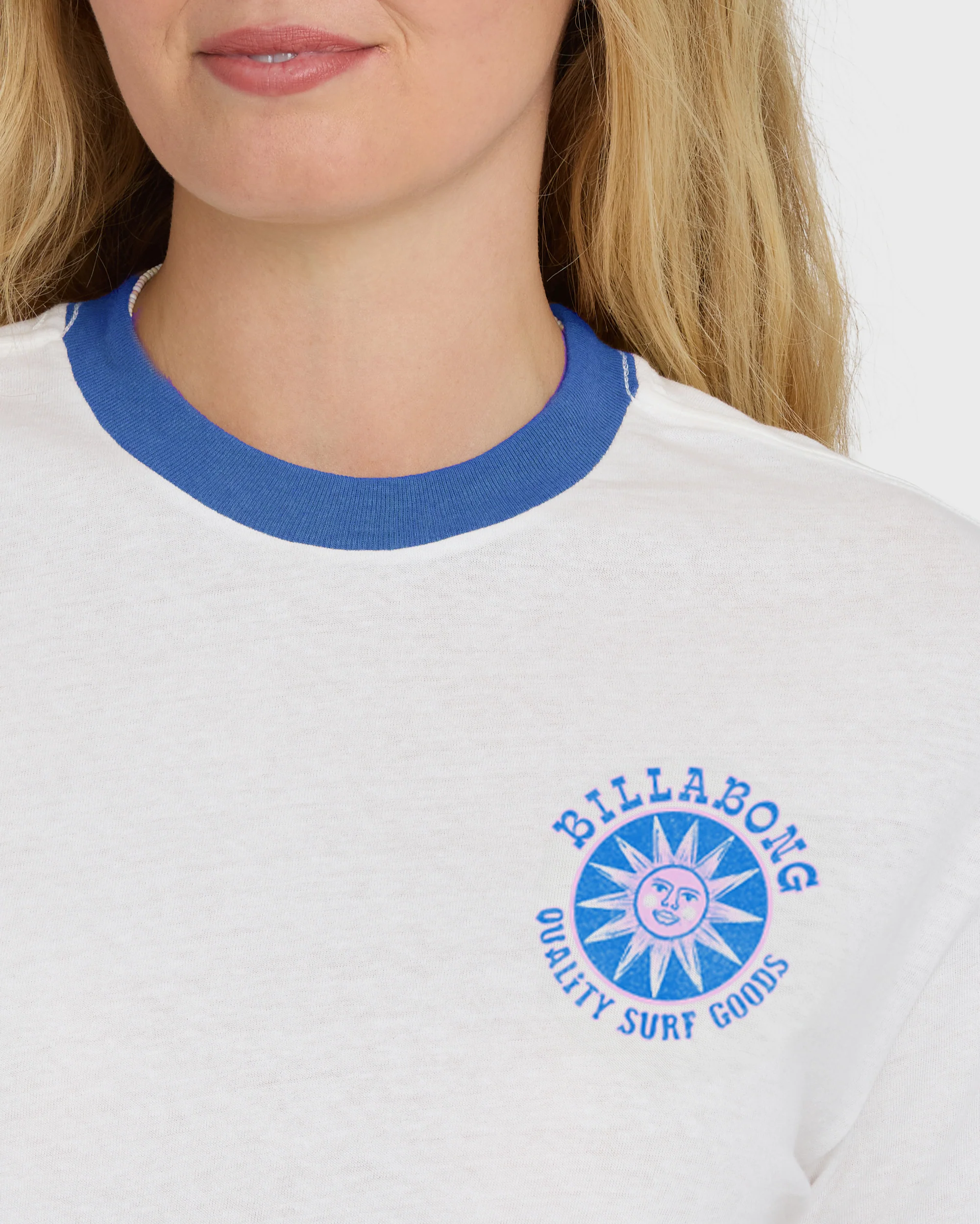 Sun Echoes Short Sleeve Cotton Graphic T-Shirt - Salt Crystal - Image 5