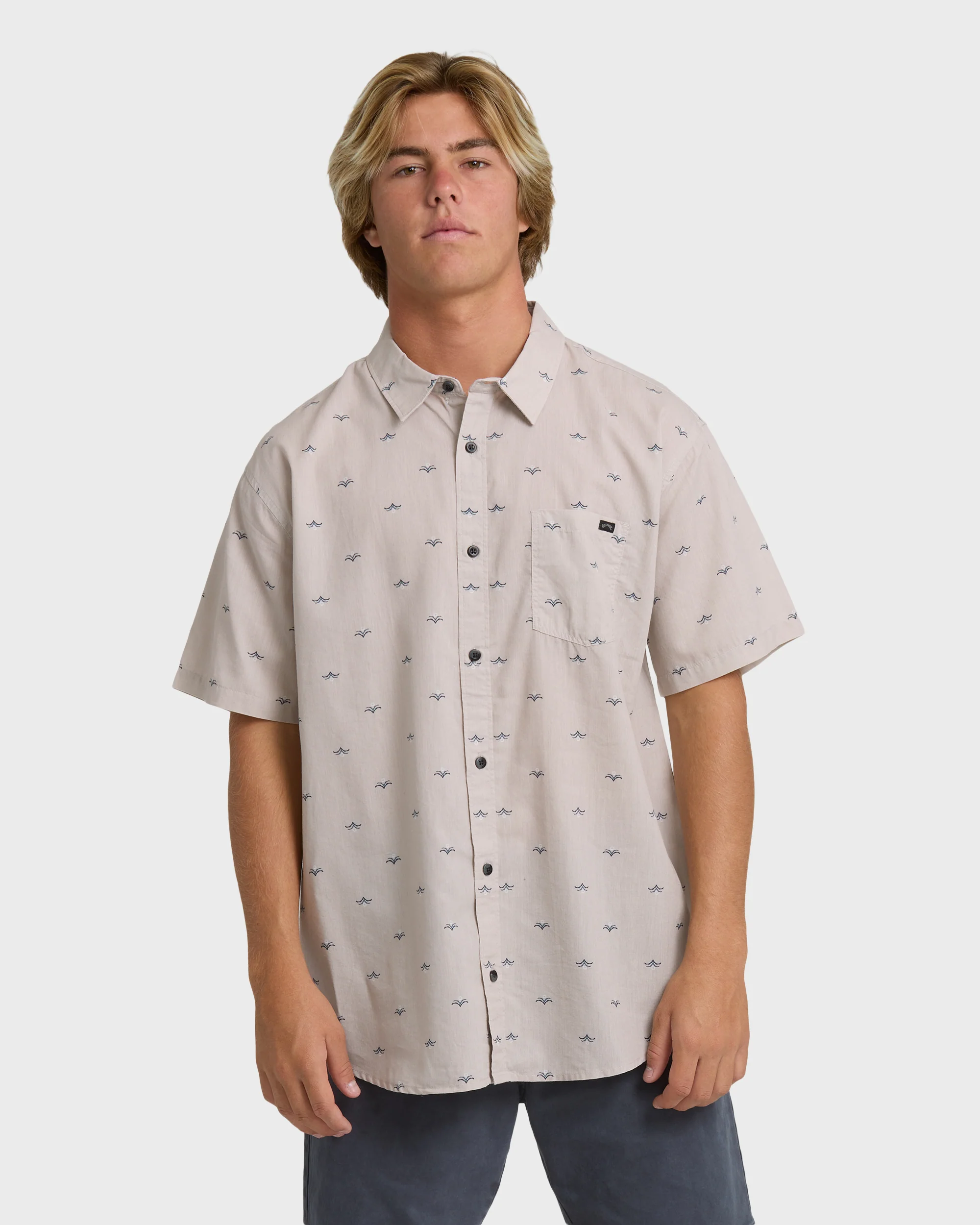 Sundays Mini Short Sleeve Shirt - Ash Rose