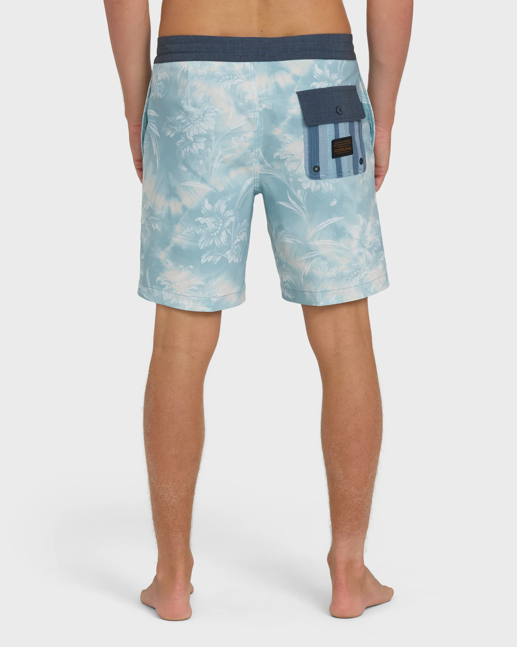 True North Garage Lo Tide 18" Boardshorts - Blue Fog - Image 2