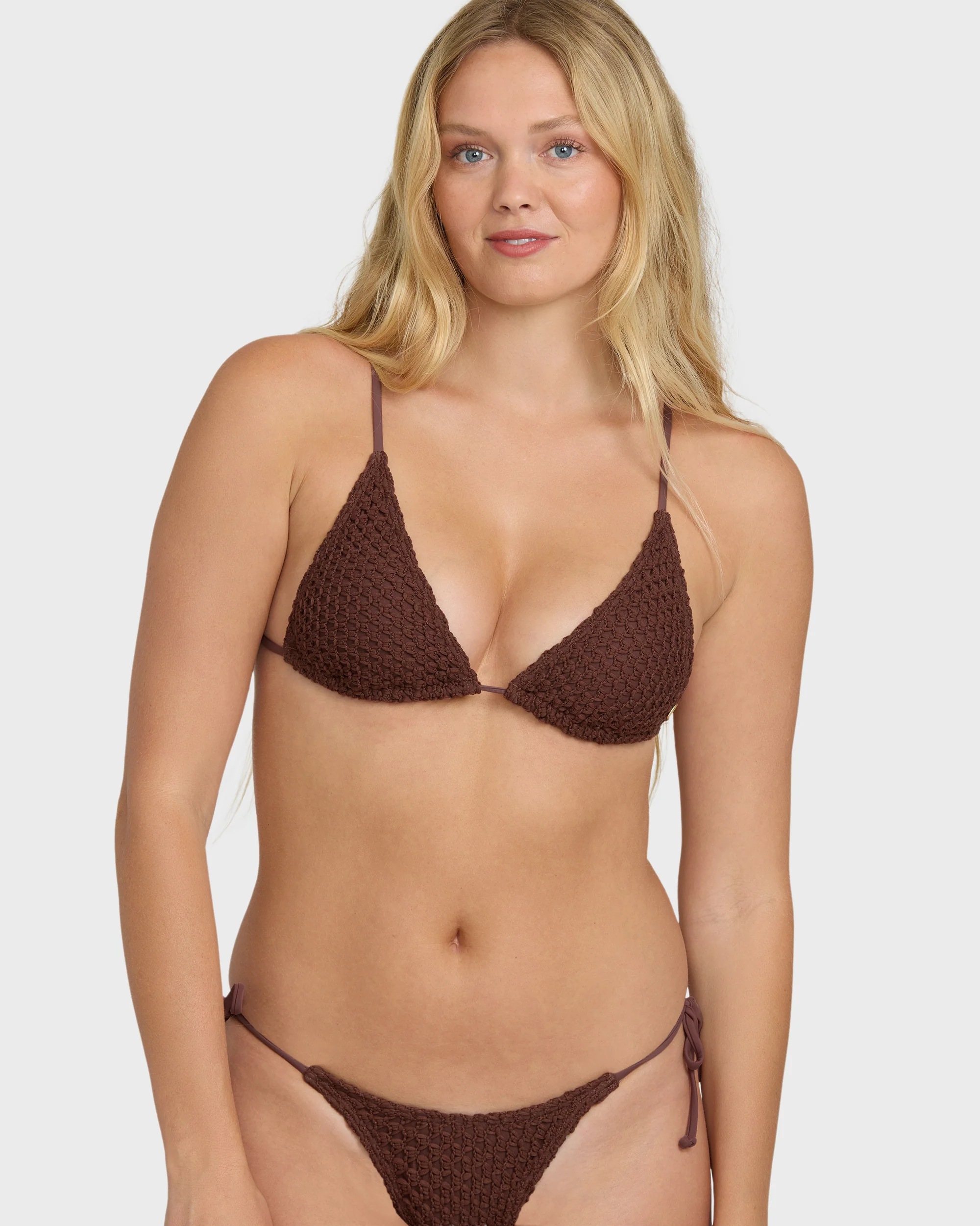 Womens Twisted Tides Slide Tall Triangle Bikini Top - Image 5