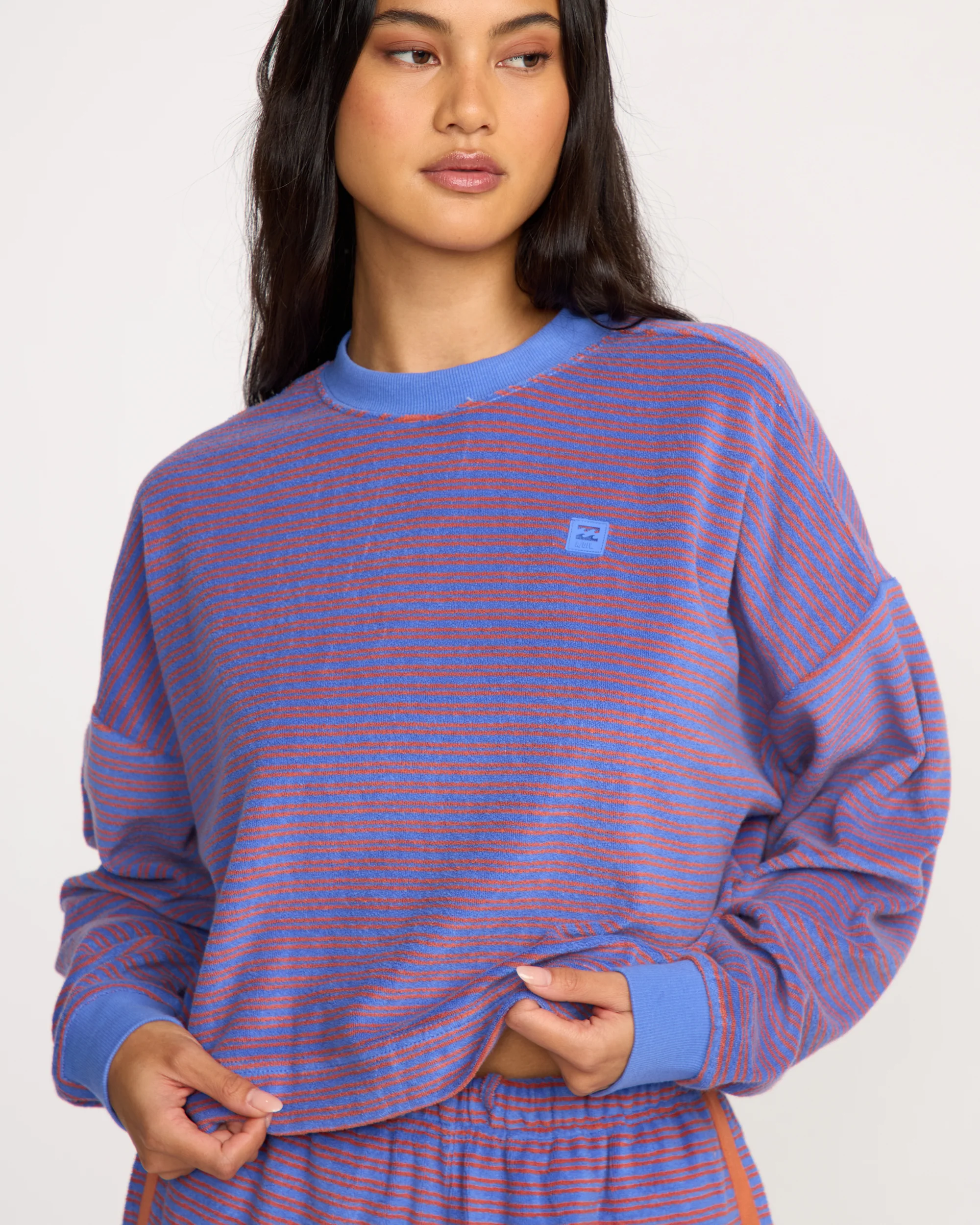 A/Div Waves For Days Terry Crewneck Sweatshirt - Iris - Image 5