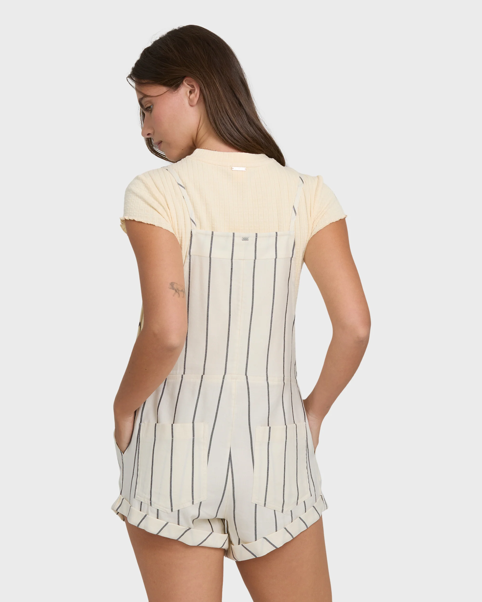 Wild Pursuit Overall Romper - White Cap - Image 2