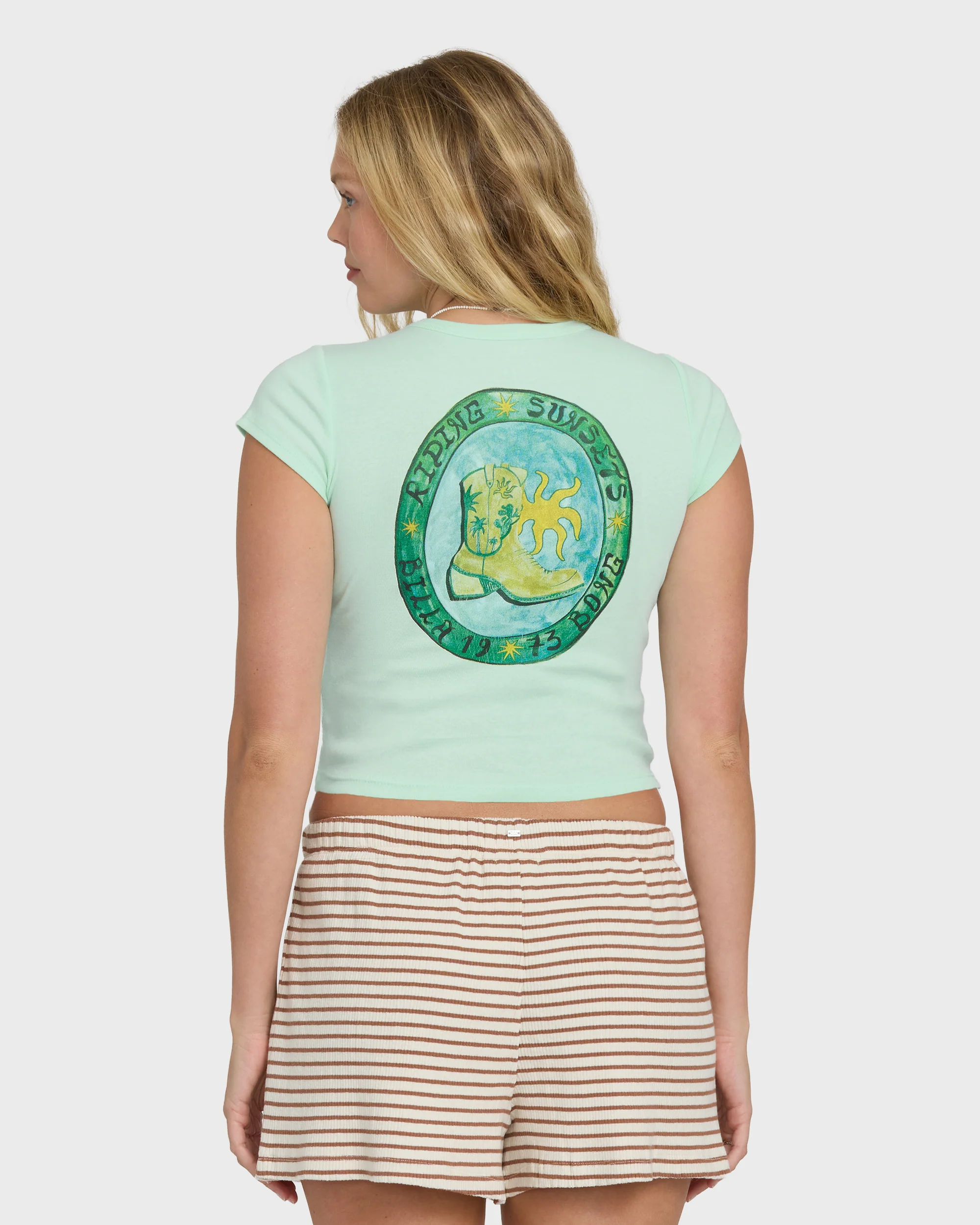 World Wanderer Short Sleeve Knit T-Shirt - Agave - Image 2